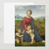 Raphael - Madonna in de weide Feestdagenkaart (Voorkant / Achterkant)