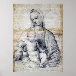 Raphael - Madonna van de granaatappel 1504 Poster