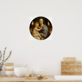Raphael - Madonna van de kandelaars Poster (Keuken)