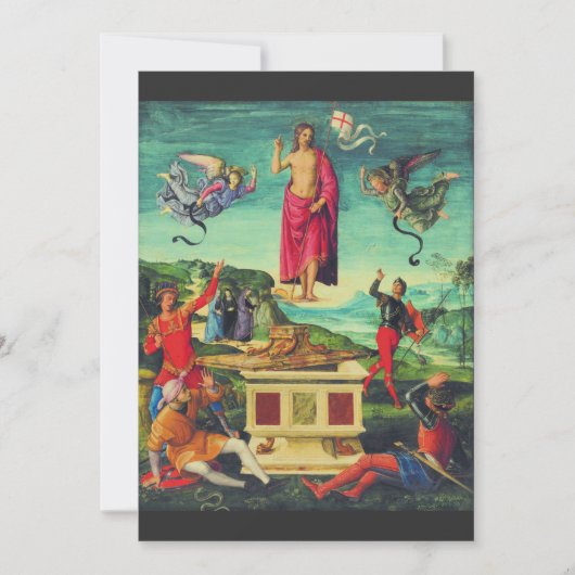 Raphael Opstandinging van Jezus Christus Kunst Bedankkaart (Voorkant)