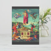 Raphael Opstandinging van Jezus Christus Kunst Bedankkaart (Staand voorkant)