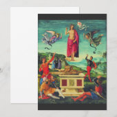 Raphael Opstandinging van Jezus Christus Kunst Bedankkaart (Voorkant / Achterkant)