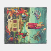 Raphael Opstandinging van Jezus Christus Kunst Fleece Deken (Voorkant (Horizontaal))