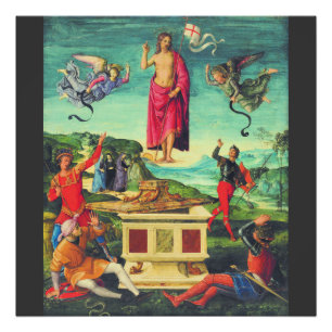 Raphael Opstandinging van Jezus Christus Kunst Foto Afdruk
