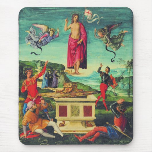 Raphael Opstandinging van Jezus Christus Kunst Muismat (Voorkant)