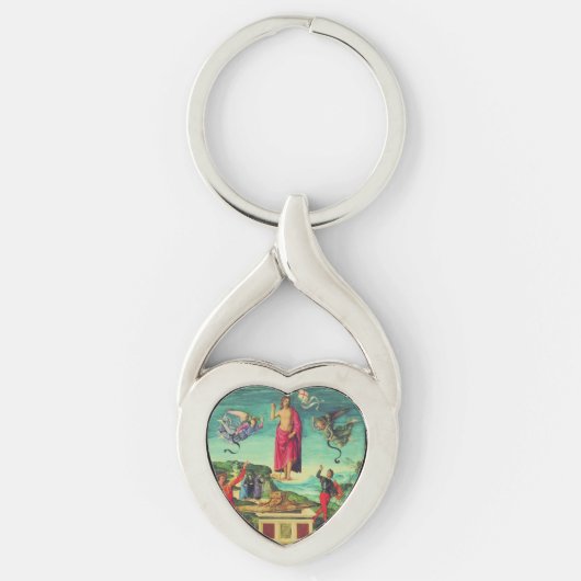 Raphael Opstandinging van Jezus Christus Kunst Sleutelhanger (Voorkant)