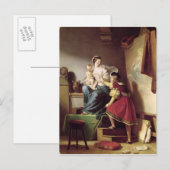 Raphael past zijn model aan briefkaart (Voorkant / Achterkant)