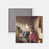 Raphael past zijn model aan magneet (Voorkant / Achterkant)