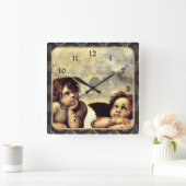 Raphaël: Putti, Detail van de Sistine Madonna Vierkante Klok (Huis)