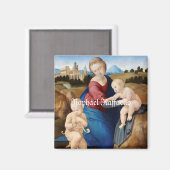 Raphael Raffaello Madonna en Child Baby Saint Magneet (Voorkant / Achterkant)