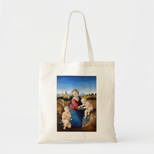 Raphael Raffaello Madonna en Child Baby Saint Tote Bag (Voorkant)