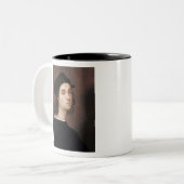 Raphael Raffaello Zelfportret beroemd schilderij Tweekleurige Koffiemok (Voorkant links)