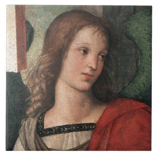 Raphael Renaissance Angel Art Tile of Trivet Tegeltje