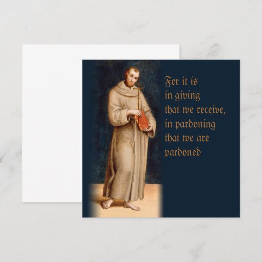 Raphael Saint Francis' Prayer CC0203 Card (Voorkant / Achterkant)