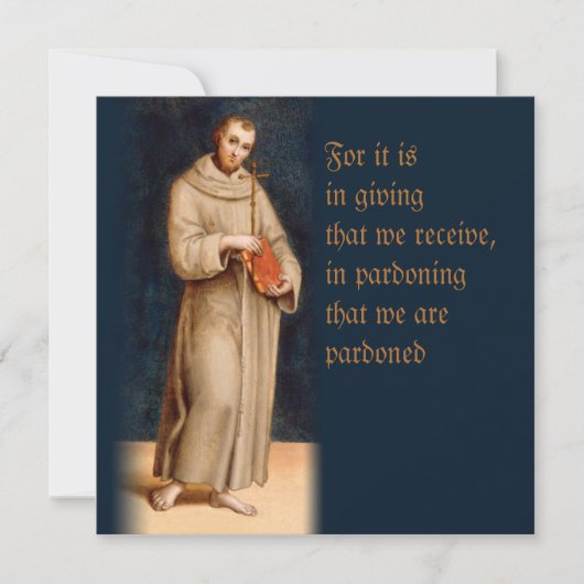 Raphael Saint Francis' Prayer CC0203 Card (Voorkant)