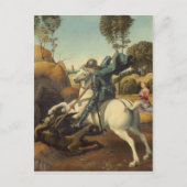 Raphael - Saint George en de Draak Briefkaart (Voorkant)