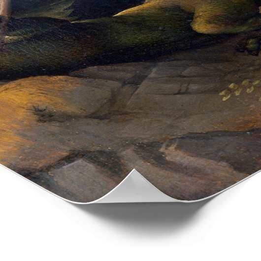 Raphael Saint George en de Draak Poster (Hoek)