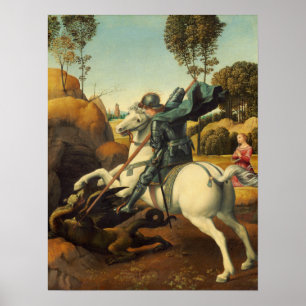 Raphael - Saint George en de draak Poster
