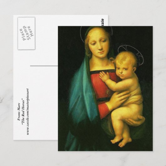 Raphael Sanzio - Madonna del Granduca Briefkaart (Voorkant / Achterkant)