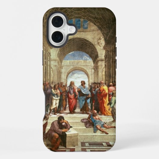 Raphael - School of Athene, beroemd schilderij iPhone Hoesje (Achterkant)