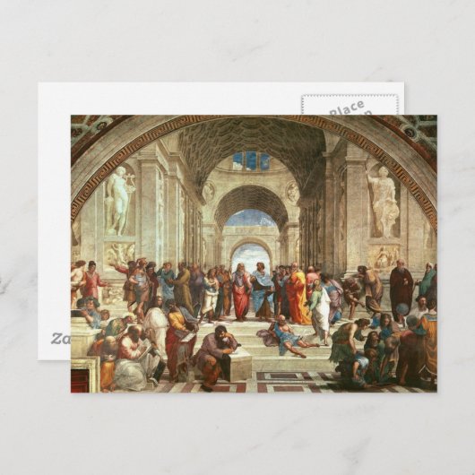 Raphael - School of Athene Briefkaart (Voorkant / Achterkant)