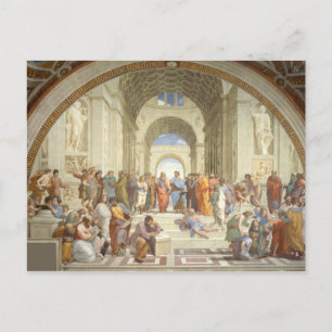Raphael - School of Athene Briefkaart