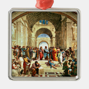 Raphael - School of Athene Metalen Ornament
