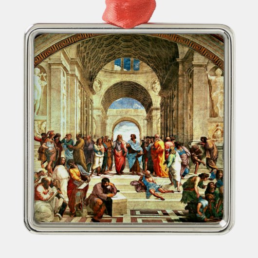 Raphael - School of Athene Metalen Ornament (Voorkant)