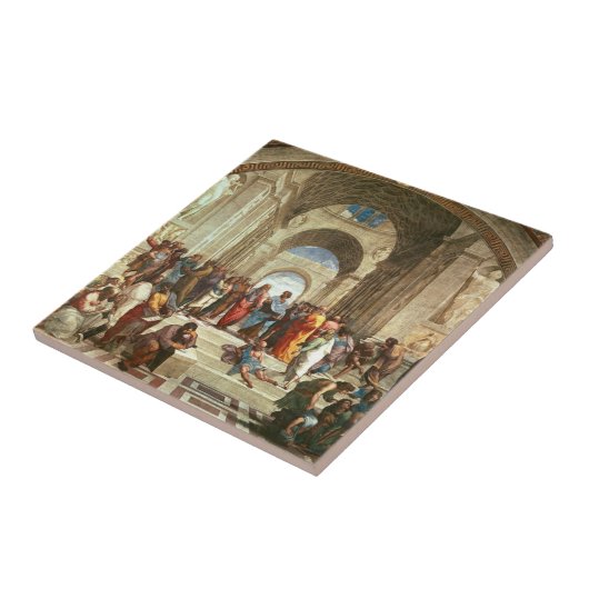 Raphael - School of Athene Tegeltje (Zijkant)