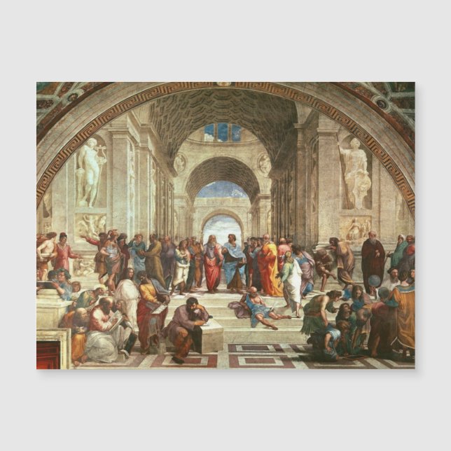 Raphael - School of Athens Magnetic Card (Voorkant)