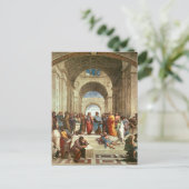 Raphael - School van Athene, beroemd schilderij Briefkaart (Staand voorkant)