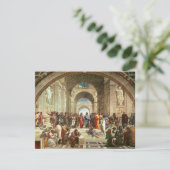 Raphael - School van Athene, fijne kunstschilderin Kaart (Staand voorkant)
