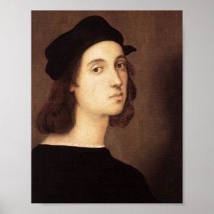 Raphael Self-Portrait Canvas afdrukken Poster