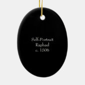 Raphael Self-Portrait Ornament (Achterkant)