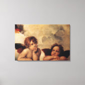 Raphael, Sistine Cherub Canvas Afdruk (Voorkant)
