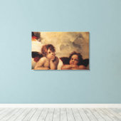 Raphael, Sistine Cherub Canvas Afdruk (Insitu (Houten vloer))