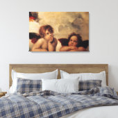 Raphael, Sistine Cherub Canvas Afdruk (Insitu (Slaapkamer))