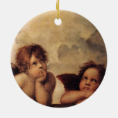 Raphael, Sistine Cherub Keramisch Ornament (Achterkant)