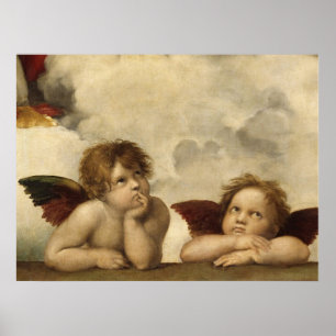 Raphael, Sistine Cherub Poster