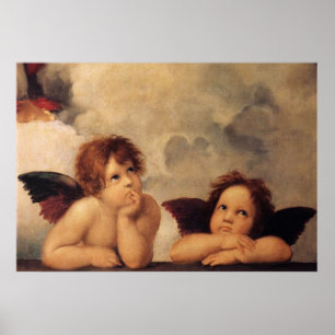Raphael, Sistine Cherub Poster