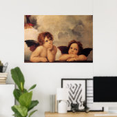 Raphael, Sistine Cherub Poster (Thuiskantoor)