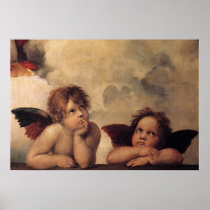 Raphael, Sistine Cherub Poster