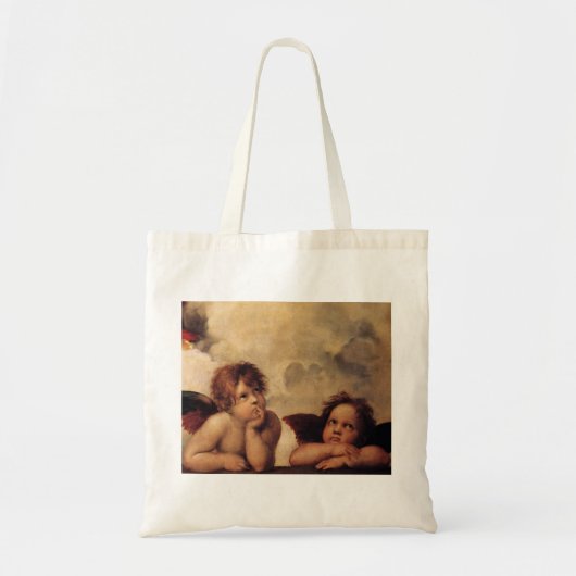 Raphael, Sistine Cherub Tote Bag (Voorkant)