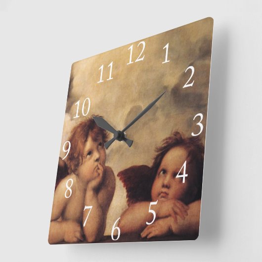 Raphael, Sistine Cherub Vierkante Klok (Hoek)