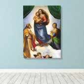 Raphael Sistine Madonna Canvas Afdruk (Insitu (Houten vloer))