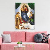 Raphael Sistine Madonna Canvas Afdruk (Insitu (Woonkamer))