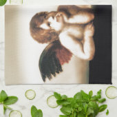 Raphael Sistine Madonnas Cherub Versie 2 Theedoek (Gevouwen)