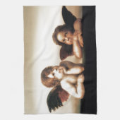 Raphael Sistine Madonnas Cherub Versie 2 Theedoek (Verticaal)