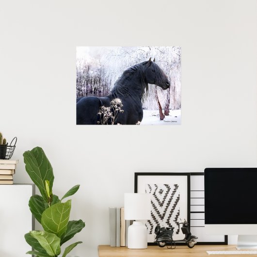 "Raphael & Snowy Trees" Poster (Thuiskantoor)