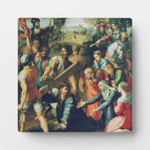 Raphael Spasimo Christ valt onder het kruis Kunst Fotoplaat